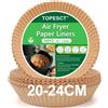 TopEsct Carta Forno Per Friggitrice Ad Aria Calda (20cm-Rotondo)
