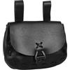CALFOVERA Marsupio Medievale In Pelle PU Marsupio Vintage Portatile Fatto A Mano Nera Rinascimentale per Donne e Uomini Accessori per Costumi di Halloween Rievocazione Storica e LARP