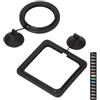 Dbeans Flourithing Distributore Automatico Cibo Pesci,Set A Due Pezzi Nero,Accessori Acquario,Sospensione Design Per Prevenire Il Galleggiamento Per Proteggere La Qualità Dell'Acqua