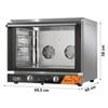 Forno Elettrico a Convezione Professionale, Meccanico, 4 Teglie GN 1/1 (53,3 x 32,5 cm), con Illuminazione Interna - Monofase