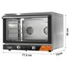 Forno Elettrico a Convezione Professionale, Meccanico, 4 Teglie 60x40 cm, con Illuminazione Interna - Monofase