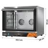 Forno Elettrico a Convezione Professionale, Digitale, 4 Teglie GN 1/1 (53,3 x 32,5 cm), con Illuminazione Interna - Monofase
