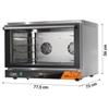 Forno Elettrico a Convezione Professionale, Digitale, 4 Teglie 60x40 cm, con Illuminazione Interna - Monofase