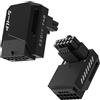 EZDIY-FAB Adattatore PCIe 5.1-600W 12+4pin,Connettore di Alimentazione GPU 16pin 12VHPWR,Adattatore GPU 12V-2x6,Angolo di 90 Gradi-Compatibile con RTX 3090Ti,4070Ti,4080,4090 GPU-Tipo STD,Nero,1Pack