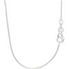NKlaus vera catena a serpente d'argento 925 in argento sterling catena d'argento 38cm 0,80mm 2gr 5716