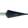 TIVOLY 11448720412 - Punta HSSE5 TiAlN conica a gradini elicoidali, colore: Nero