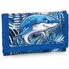 Franco Cosimo Panini WWF - Portafoglio Ufficiale WWF, Portafoglio Bambino e Bambina con Chiusura con strap, Ideale per Organizzare Banconote e Carte, 13x8.5 cm, Squalo