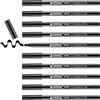Edding 1255 - Penna calligrafia, colore: nero (Confezione da 10) 5.0 mm Nero