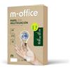 m-office Carta riciclata, DIN A4, 80 g, carta per fotocopiatrici e stampanti, 1 confezione da 250 fogli A4, 100% carta riciclata, m-office (250 fogli)