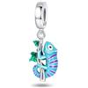TINSLO Bead Charm Ciondolo Argento Sterling 925 con Cubic Zirconia Pendenti per Pandora Braccialetti, Compatibile con Braccialetti e Collane europei