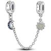 TINSLO Bead Charm Ciondolo Argento Sterling 925 con Cubic Zirconia Pendenti per Pandora Braccialetti, Compatibile con Braccialetti e Collane europei