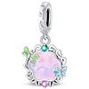 TINSLO Bead Charm Ciondolo Argento Sterling 925 con Cubic Zirconia Pendenti per Pandora Braccialetti, Compatibile con Braccialetti e Collane europei