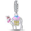 TINSLO Bead Charm Ciondolo Argento Sterling 925 con Cubic Zirconia Pendenti per Pandora Braccialetti, Compatibile con Braccialetti e Collane europei