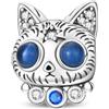 TINSLO Bead Charm Ciondolo Argento Sterling 925 con Cubic Zirconia Pendenti per Pandora Braccialetti, Compatibile con Braccialetti e Collane europei