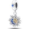 TINSLO Bead Charm Ciondolo Argento Sterling 925 con Cubic Zirconia Pendenti per Pandora Braccialetti, Compatibile con Braccialetti e Collane europei