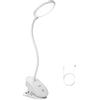Miady Lampada da Lettura con Morsetto,18 LED Batteria Ricaricabile USB, 3 Luminosità,per Letto,Lettura Notturna, Ufficio