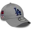 New Era MLB 9FORTY - Cappellino laterale Los Angeles Dodgers grigio, grigio., Taglia unica