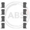 A.B.S. Kit accessori, Pastiglia freno A.B.S. 1162Q