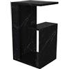 moebel17 Sister 4944 - Tavolino da caffè Bendir effetto marmo, 35 x 29,5 x 60 cm (larghezza x profondità x altezza), con ripiani, regolabile in modo diverso (Bendir grigio)