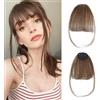 RPAEOY Frangia Clip Capelli Veri Naturali Sottile Invisibile Frangetta Frontale Attaccatura Capelli Donna Leggera