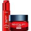 L'Oreal Paris L'Oréal Paris Revitalift Laser Siero Viso Anti-Età Anti-Macchie con Vitamina C Niacinamide 50ml + Crema Giorno Tripla Azione con Acido Ialuronico 50ml - Set da 2