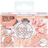 Invisibobble Sprunchie Duo Leopard e Beige X2 I Scrunchies per capelli seta Edizione limitata I Idee regalo donna I Scrunchies per capelli I Fasce elastiche