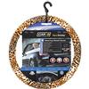 S SUMEX Sumex 2505067 Carplus - Copri Volante Tessile Leopard Look, 37-39 cm