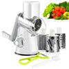 Wuciray Affetta Verdure Manuale Tagliaverdure Mandolina per Trita Verdure con 3 Lame per Affettare Tagliare e Grattugiare da Cucina Taglia Verdure Grattugia per Verdure Manuale Vegetable Slicer