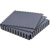 VEVOR Piastrelle per Pavimenti da Garage, Confezione da 16 Piastrelle Modulari a Incastro da 513 x 513 x 5 mm, Tappetini Antiscivolo in PVC con Piastra Diamantata per Officina, Grigio Grafite