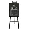 SECURIT CAVALLETTO IN LEGNO NERO H165cm Securit