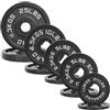 Fitvids Set di pesi per bilanciere olimpico da 5,1 cm (1,1-11,3 kg), set di pesi per allenamento di forza in palestra a casa, bordo con presa profonda