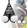 asdmm Supporto per Palline da Golf - at Least I Still Have Two Balls Left 3D Divertente Stampato con 2 Slot per Tee, Rilascio rapido, 1 Pezzo