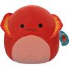 Squishmallows SQCR05415 - Maxie la lucertola rossa con volant, 30,5 cm, multicolore