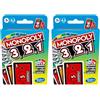 Monopoly hasbro bid game, gioco di carte rapido per 4 giocatori, gioco per famiglie e bambini dai 7 anni in su, multicolore, 1 pacco (Confezione da 2)