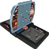 Lexibook, Talking Sea Battle (francese, inglese, spagnolo, portoghese), gioco da tavolo elettronico per 1 o 2 giocatori, interattivo, effetti luminosi e sonori, strategia, funzionamento a batteria