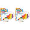ZIMPLI - Grande Baff Bombz Nuvola Arcobaleno, Crea un effetto arcobaleno, frizzante, avventura durante il bagnetto, Divertimento frizzante con bombe da bagno per bambini 4 5 6 7 8 9 anni