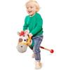 Battat - Pony Pal - Cavallo classico per hobby - Cavallo di peluche - Palo di legno e texture sensoriali - Suoni realistici - 2 anni +