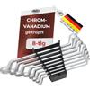 Famex 10154-8 - Set di chiavi combinate in acciaio al cromo vanadio, con supporto per attrezzi