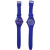 BLUSUPERSHOP OROLOGIO PER DETENUTO, DIETRO TRASPARENTE QUADRANTE CON NUMERI IDONEO CARCERE VARI COLORI NERO BIANCO ROSSO BLU ETC AMMESSO PENITENZIARIO, 1 pezzo (BLU)