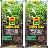 COMPO SANA Terriccio per Piante Verdi, Per Piante Verdi Ornamentali, Con Aggiunta di Argilla, Sacco 5 L (Confezione da 2)
