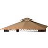 Megashopitalia Top Telo Copertura per Gazebo Ricambio 3x3mt con Airvent aggancio spigoli Solo Telo Ecrù
