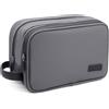 REETEE Beauty Case da Viaggio REETEE Grande Borsa da Toilette per Donna Uomo, Impemeabile Toiletry Organizer per Viaggiare Ginnastica o Business (grigio)