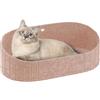 LUPATDY Cuccia per gatti in feltro, per interni, grande divano per gatti 60 x 33,5 cm, cuccia per cani in feltro, cuccia quadrata per cani di piccola taglia, gatto, coniglio (beige chiaro)