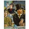 ArtPlaza Manet Édouard Cafe Concert Pannello Decorativo, Legno, Multicolore, 60x80 cm
