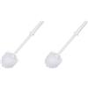 Brabantia Classic Spazzola di Ricambio per Portascopino, Plastica, Bianco (Confezione da 2)