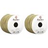 RAYHER HOBBY 5116031 Cavo di Carta con Filo, 2 mm, Rotolo 25 m, Ecru (Confezione da 2)