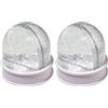 Rayher Sfera Neve, Ø 90 Mm,H. 95 Mm,Mis.Foto: L.70 H.63 Mm, 5615600 (Confezione da 2)