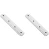 GARDINIA Connettore per binario per tende in alluminio, 7 mm, 2 binari, bianco (Confezione da 2)