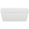 FLORUS Paris Terrace Trough 60cm - Fioriera per Esterno - 100% Plastica Riciclata - L59 x W29 x H26 - Bianco/White