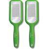 Victorinox, grattugia da cucina sottile in acciaio inox con supporto in gomma antiscivolo, verde, Mediano (Confezione da 2)